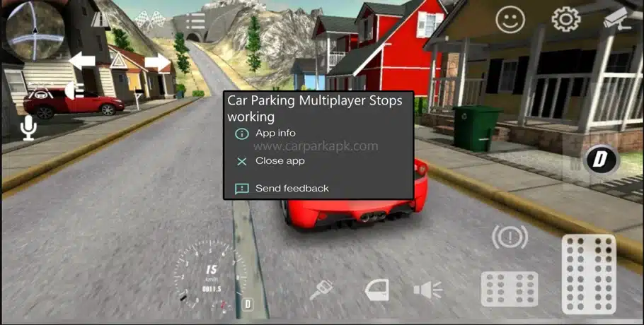 The Game Keeps Crashing car parking