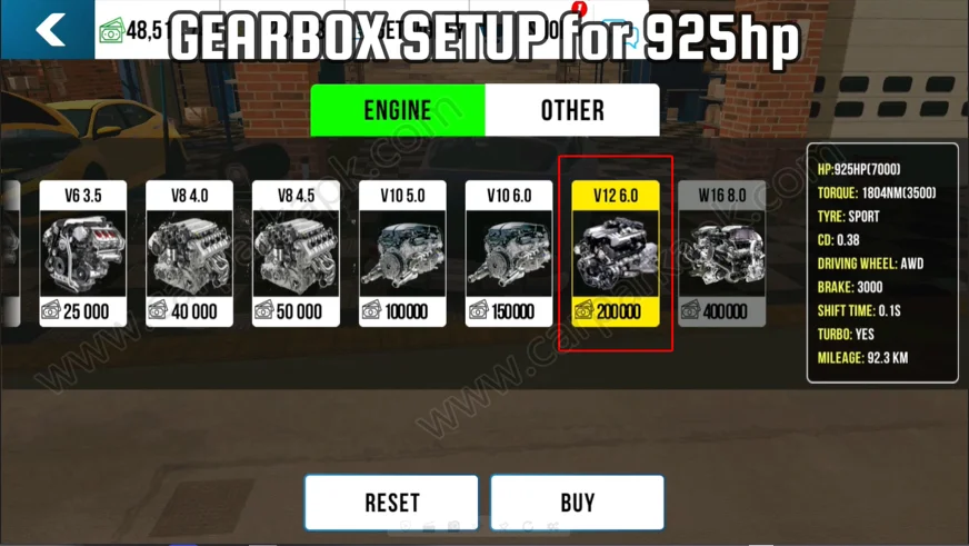The V12 6.0 Engine Car Parking Multiplayer Mod App