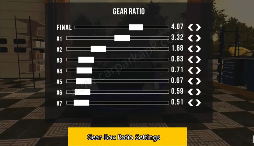 Gear Box Ratio Car Parking Multiplayer