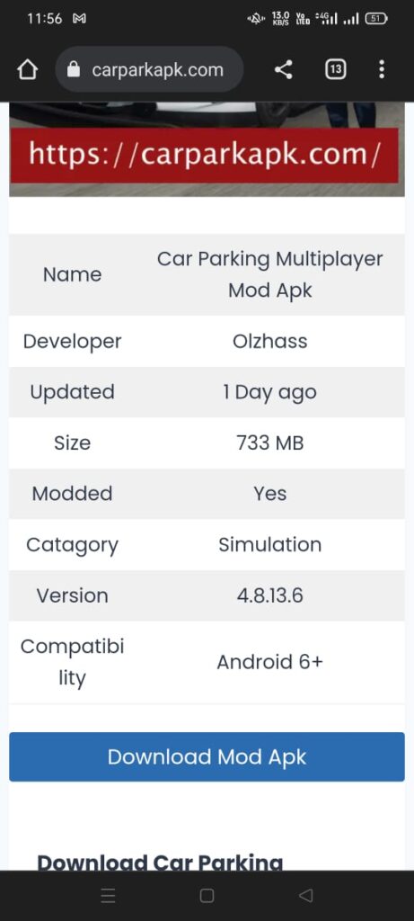 Car Parking Multiplayer Mod APK 4.8.14.8 Unlimited Money